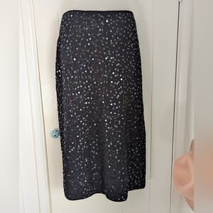 St. John Evening Sequin Skirt Maximalist Glam Quiet Luxury Whimsigoth Chic 14